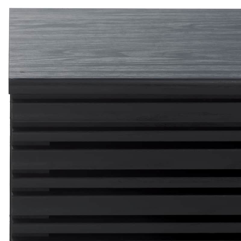 SAFAVIEH Atlantes Large 4-Door 4-Shelf Entertainment Media Stand for TVs up to 75" - 72"W x 18"D x 33"H