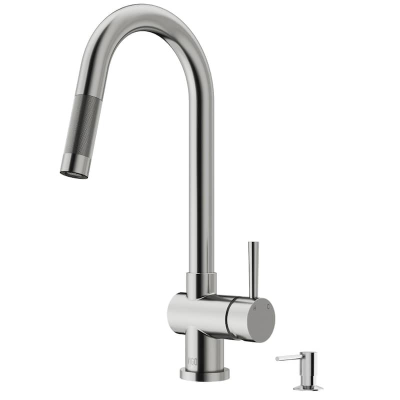 VIGO Gramercy 17" H Single Handle Pull-Down Spout Kitchen Faucet
