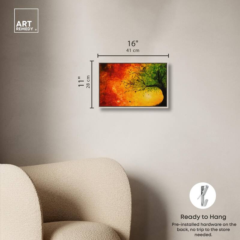 Fire and Ice Tree I Canvas by Art Remedy