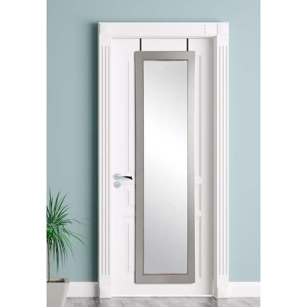 Silver Lined Over the Door Mirror Bed Bath & Beyond 36631269