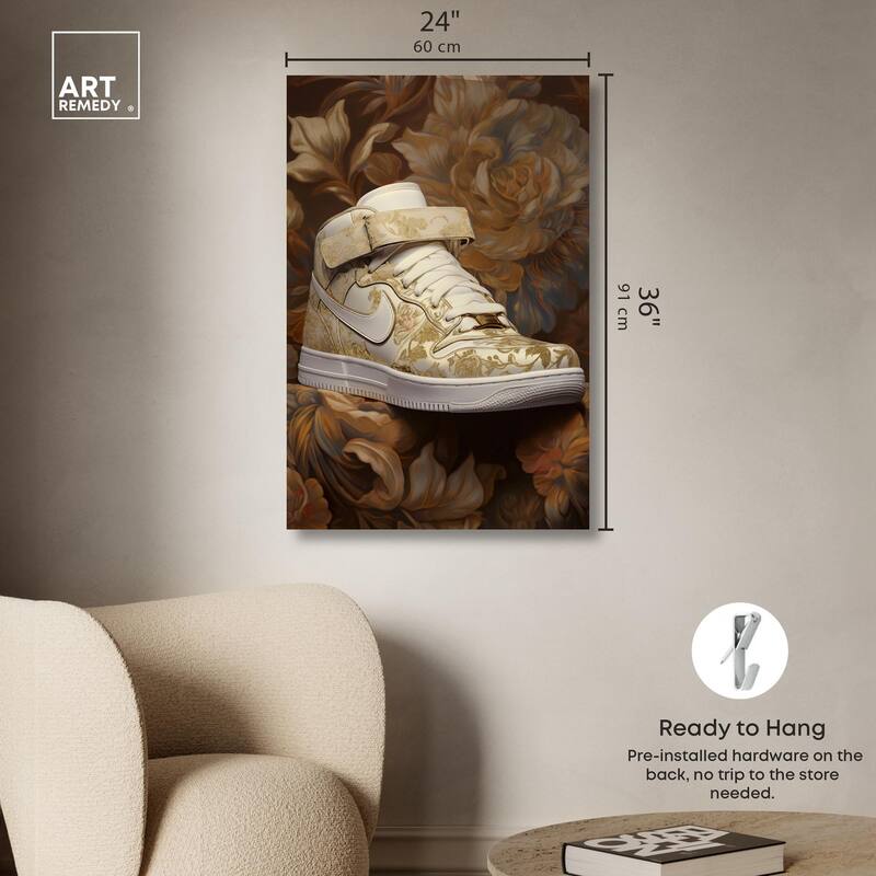Baroque Sneaker Canvas by Art Remedy, Gallery Wrapped