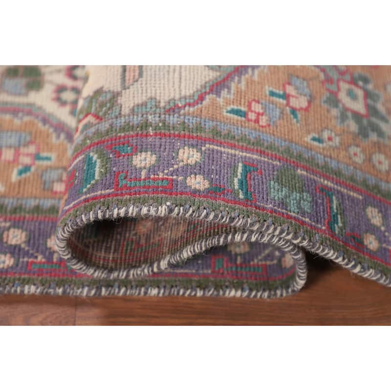 Tabriz Persian Accent Rug Hand-Knotted Wool Carpet - 3'2"x 4'7"