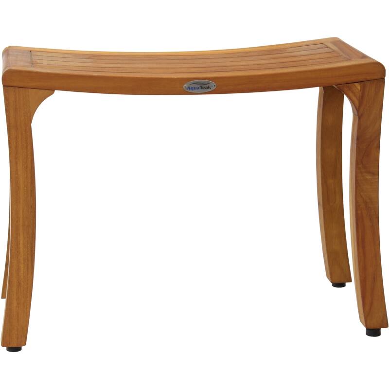 Patented Asia Curve Teak Shower Bench