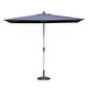 preview thumbnail 1 of 7, Rectangle Patio Umbrella with Crank Lift and Tilt Function (Base not included) Navy Blue