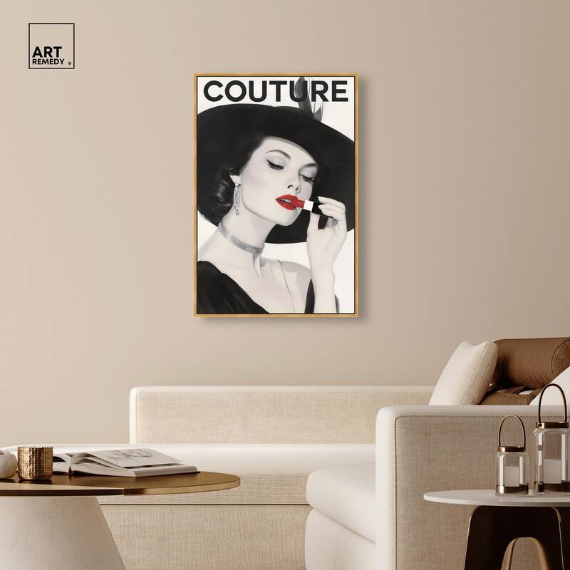 Lipstick Magazine Cover Canvas by Art Remedy
