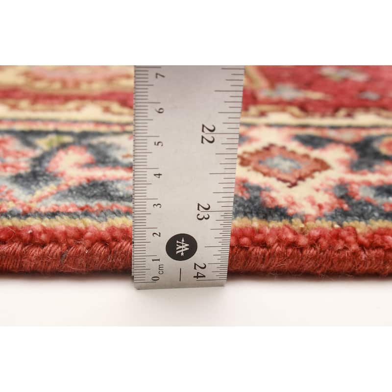 ECARPETGALLERY Hand-knotted Serapi Heritage Dark Red Wool Rug - 2'7 x 7'9