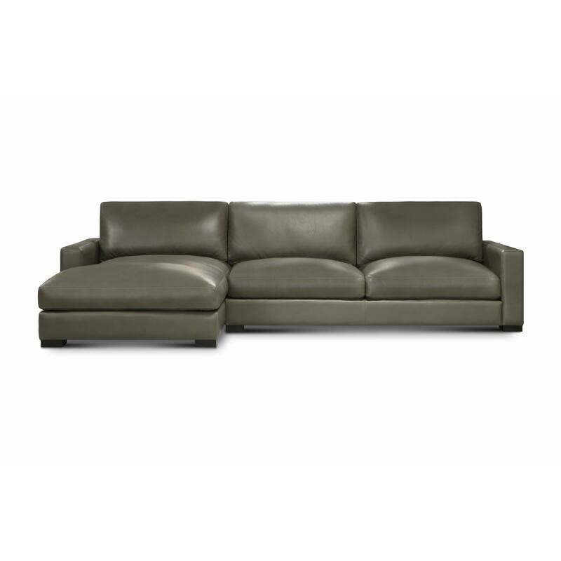 Vancouver Upholstered Chaise Sectional in Portofino Cavalla