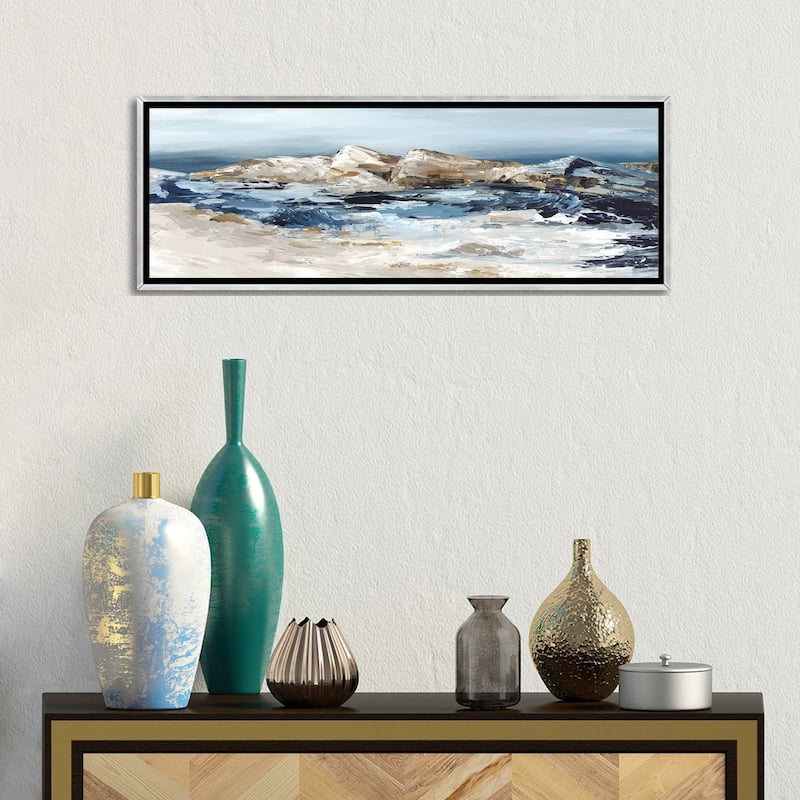 iCanvas "By The Rocks" by Luna Mavis Framed