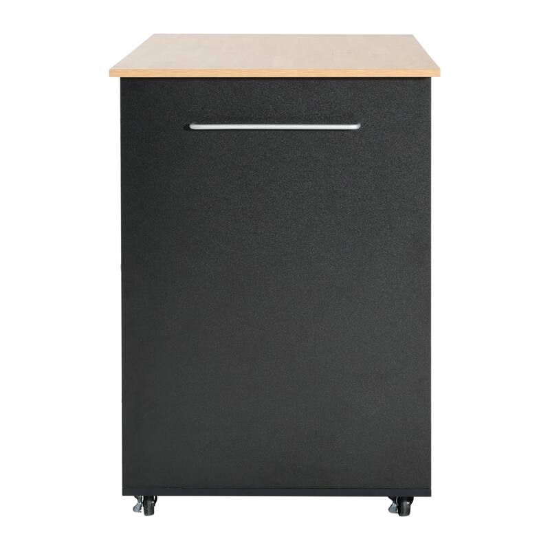 Christopher Knight Home - Urban Kitchen Modern Storage Rolling Kitchen Cart with Adjustable Shelf