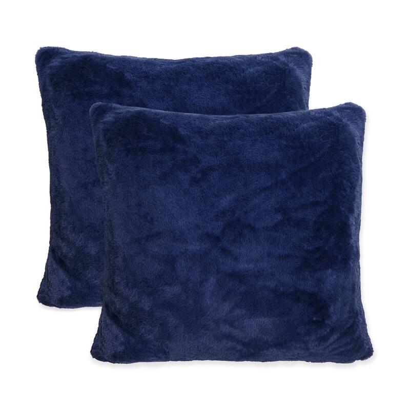 Sherry Kline 26-inch Short Faux Fur Pillow Cover Shell - 2pk