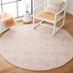 preview thumbnail 12 of 62, SAFAVIEH Handmade Metro Marcienne French Country Wool Rug 4' Round - Dark Pink/Ivory - Round