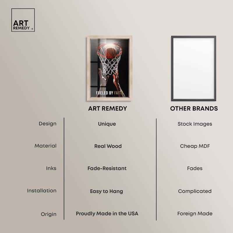 Fueled by Faith Basketball Shadowbox by Art Remedy