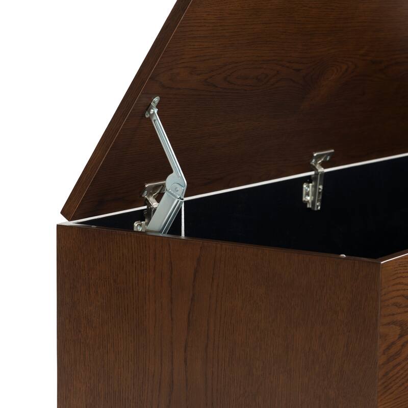 SAFAVIEH Couture Sherianya Wood Storage Bench - 50"W x 18"D x 18"H