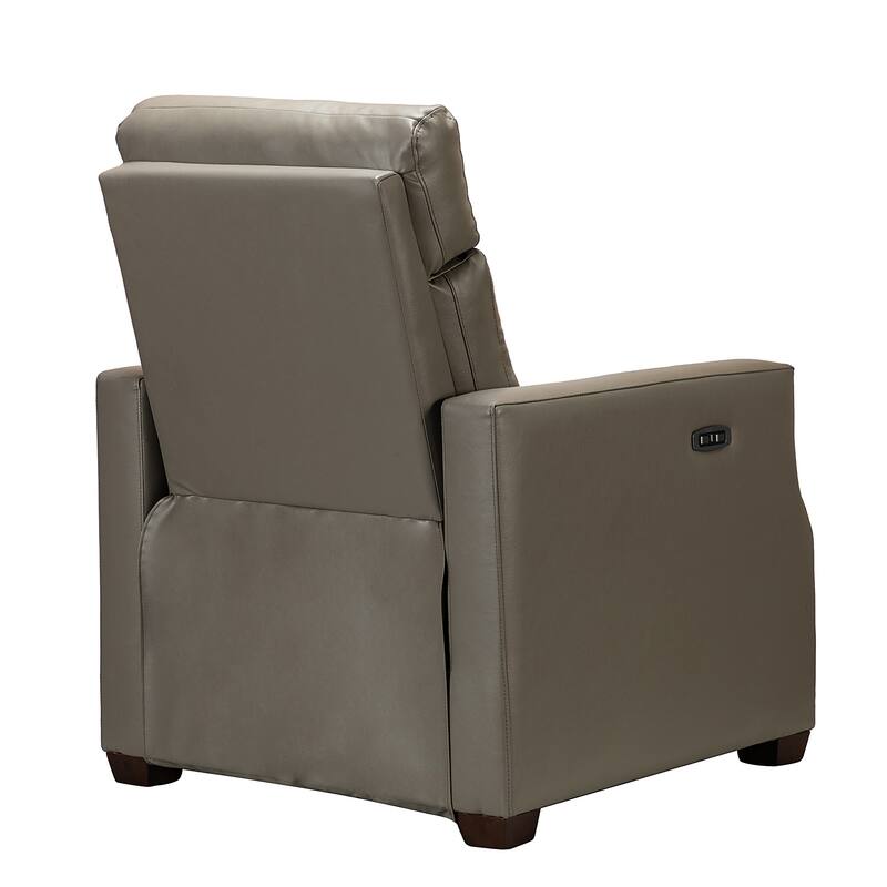 Alina 31.50" Wide Genuine Leather Power Recliner with USB Port