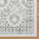 preview thumbnail 30 of 173, Gertmenian Crystal Print Soft Flat Pile Polyester Slip Resistant Washable Indoor Printed Area Rug Collection