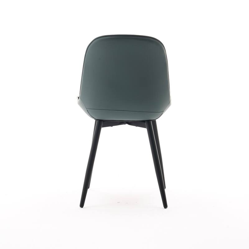 Modern Dining Chairs Set of 2 with Curved Backrest