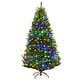 preview thumbnail 10 of 8, Costway 6Ft Pre-Lit Artificial Christmas Tree Hinged 350 LED Lights - 6 FT
