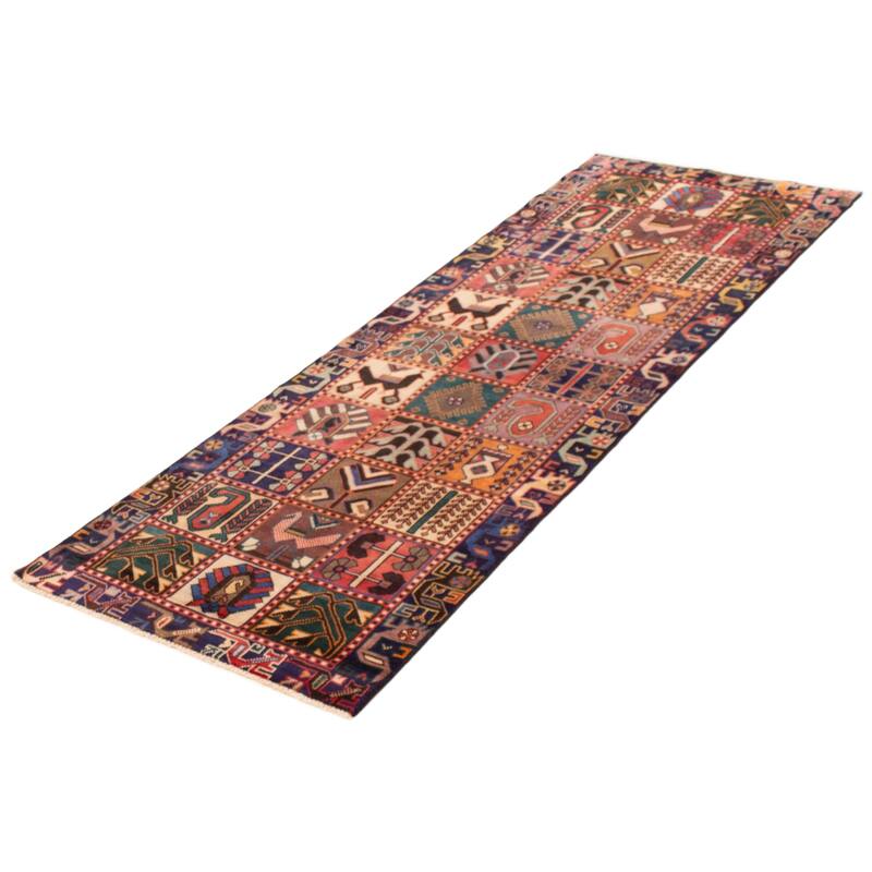 ECARPETGALLERY Hand-knotted Andelz Red Wool Rug - 3'4 x 9'8