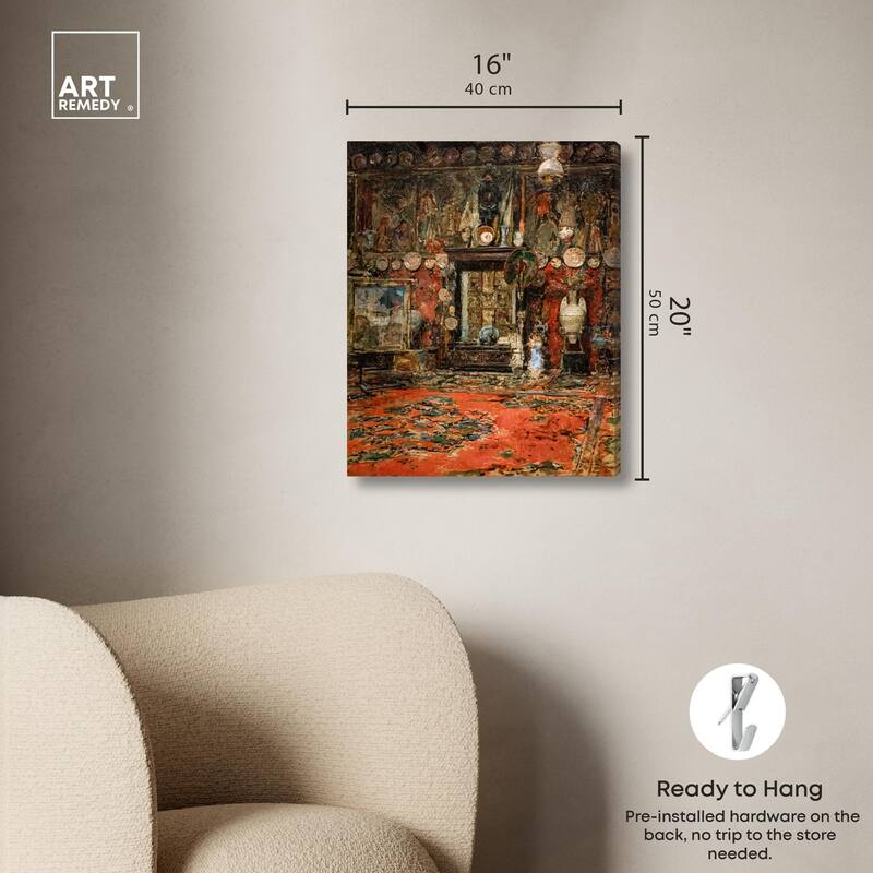 Workshop in Rome Canvas by Art Remedy, Gallery Wrapped