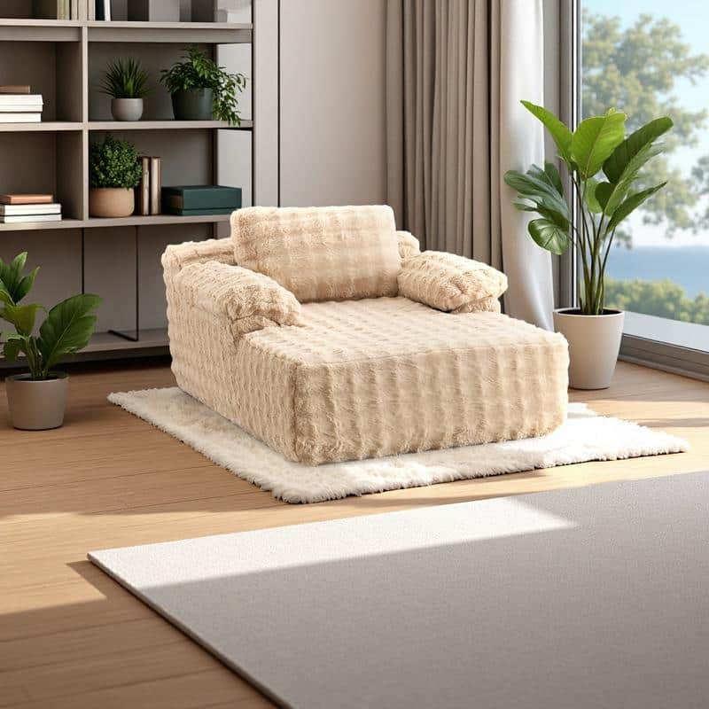 Upholstered Velvet Boneless Couch Sleeper Sofa Bed