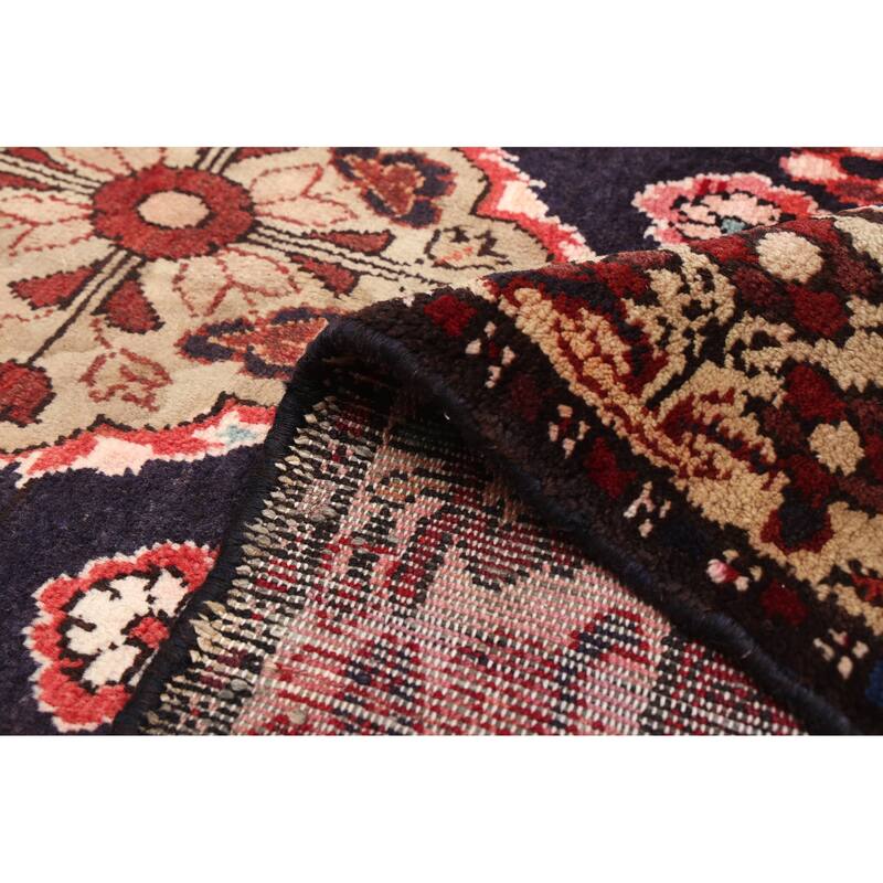 ECARPETGALLERY Hand-knotted Andelz Dark Navy Wool Rug - 4'0 x 8'0