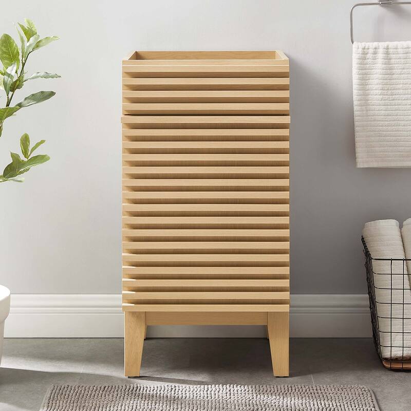 Render 18" Bathroom Vanity Cabinet - Oak