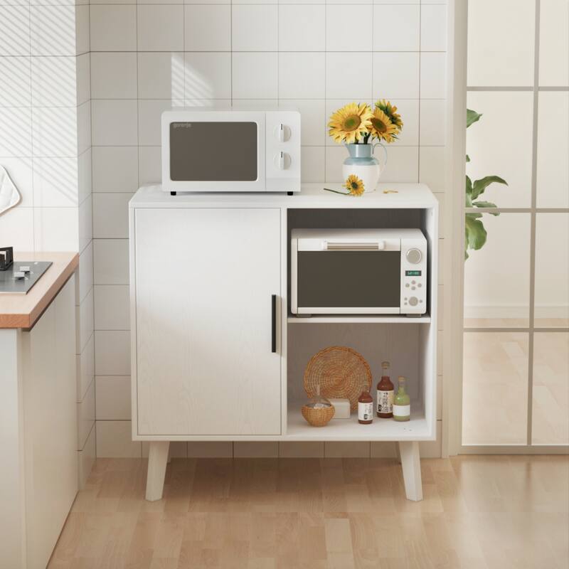 Sideboard Buffet Kitchen Storage Cabinet - White