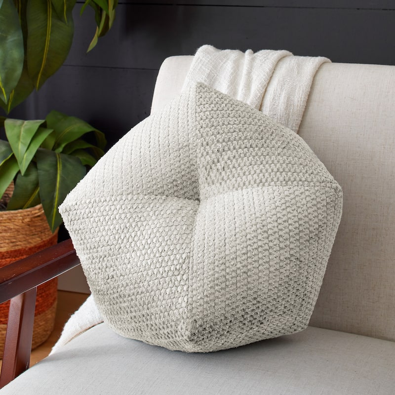 Sorra Home Velvet Shimmer Indoor Geometric Pillow (Single) - 11 in x 11 in x 4 in - Sutherland Peyote