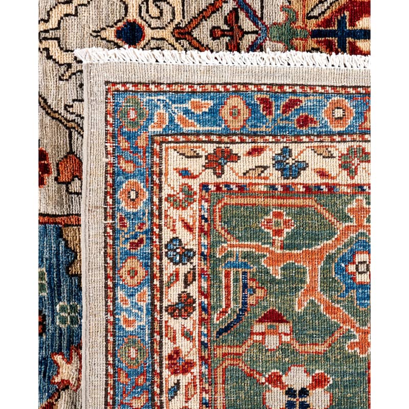 Serapi One-of-a-Kind Hand-Knotted Area Rug - Gray - 8' 1" x 9' 11"