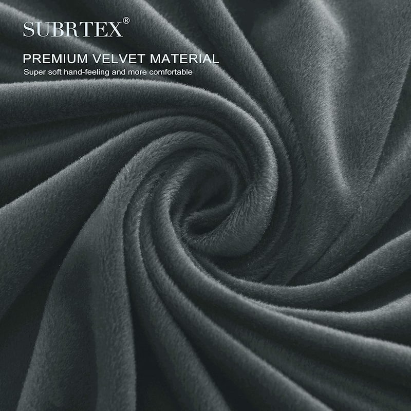 Subrtex Armchair Cushion Covers Velvet Stretch Furniture Protector