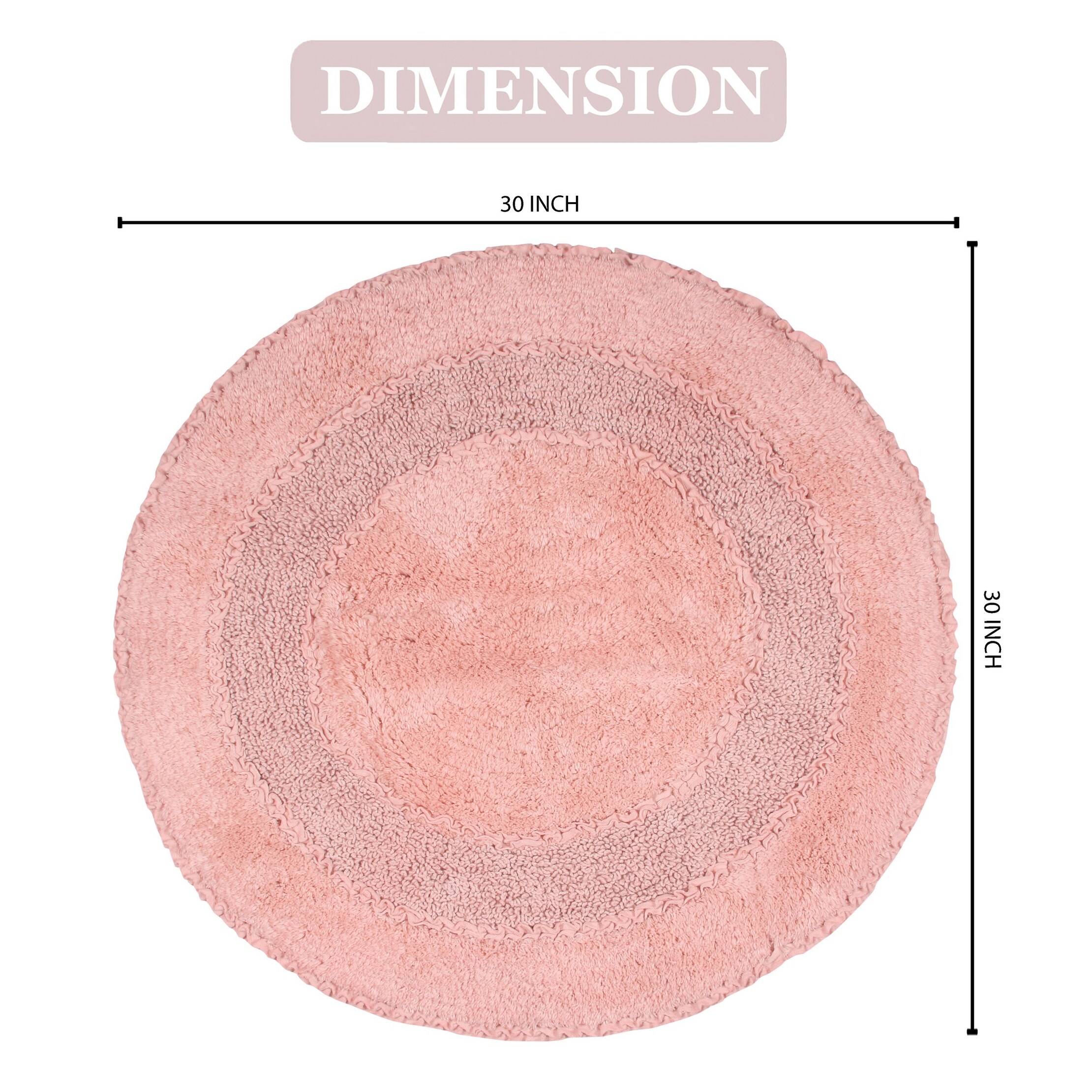 Soft Cotton Radiant Collection Bathroom Rug Absorbs Water Fast-image