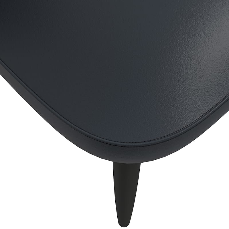 Upholstered Dining Chair in Leather/Fabric/Boucle with Wood Legs Set of 2 Paradiso Collection