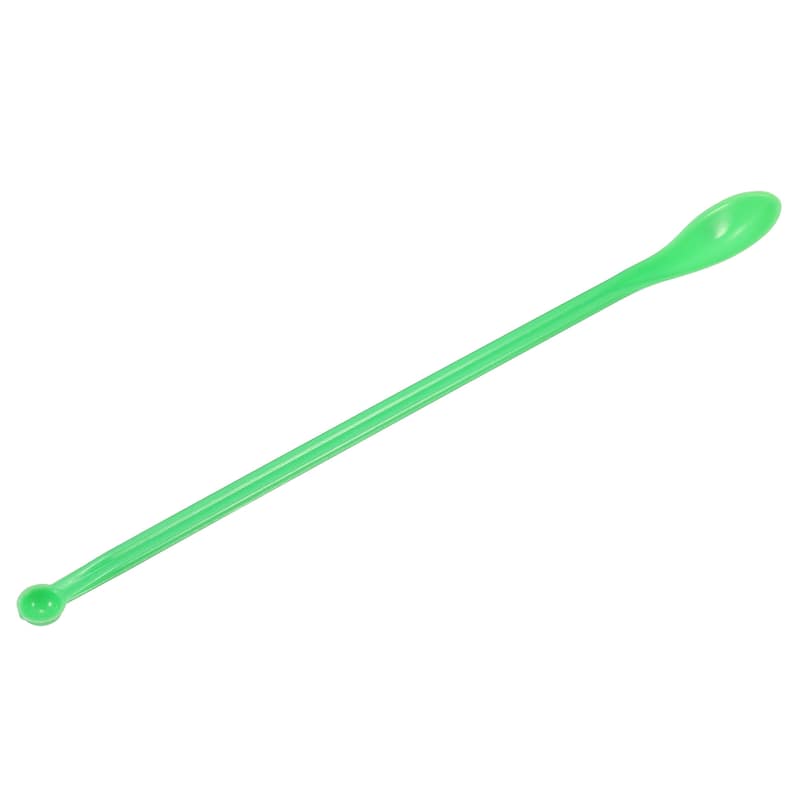 1Pcs 7.48" Micro Lab Spoons Plastic Powders Sampling Measuring Spoon - Green