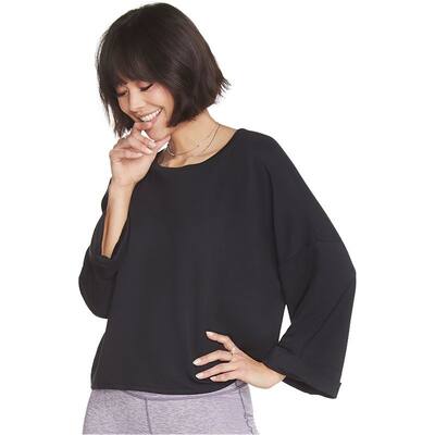 Skechers Womens Arrival Pullover Top Basic T-Shirt, Black, Medium