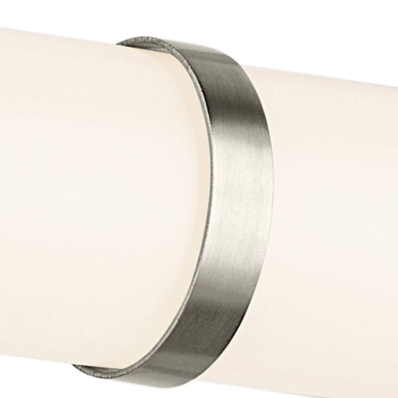 Kichler Lighting Rosh 32" Bath Bar Large LED with White Glass in Brushed Nickel