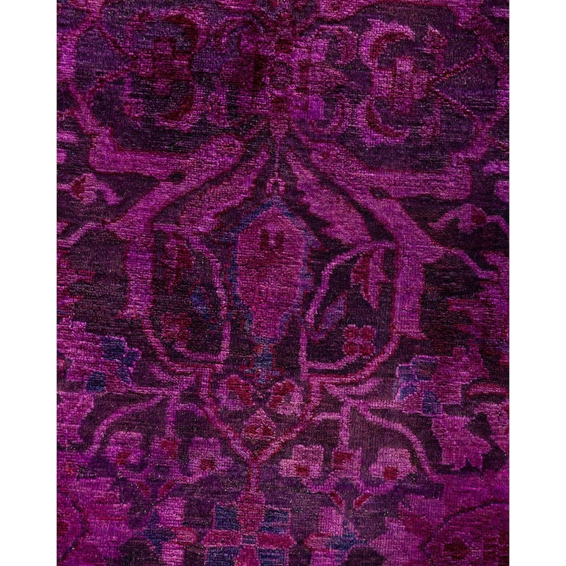 Fine Vibrance One-of-a-Kind Hand-Knotted Area Rug - Pink, 8' 0" x 10' 1" - 8' 0" x 10' 1"