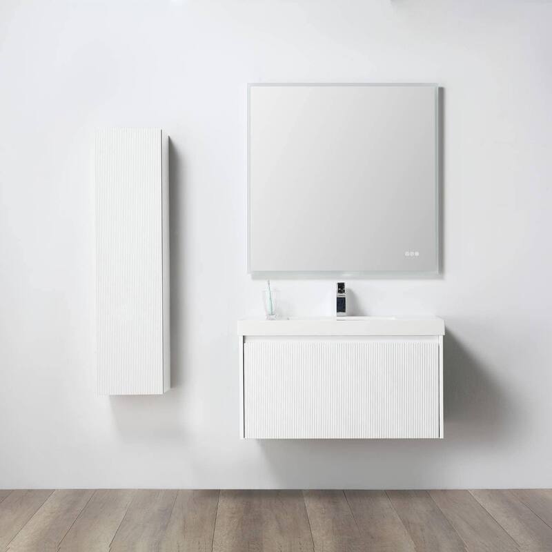 Blossom Positano 36" Floating Vanity with Sink & Side Cabinet