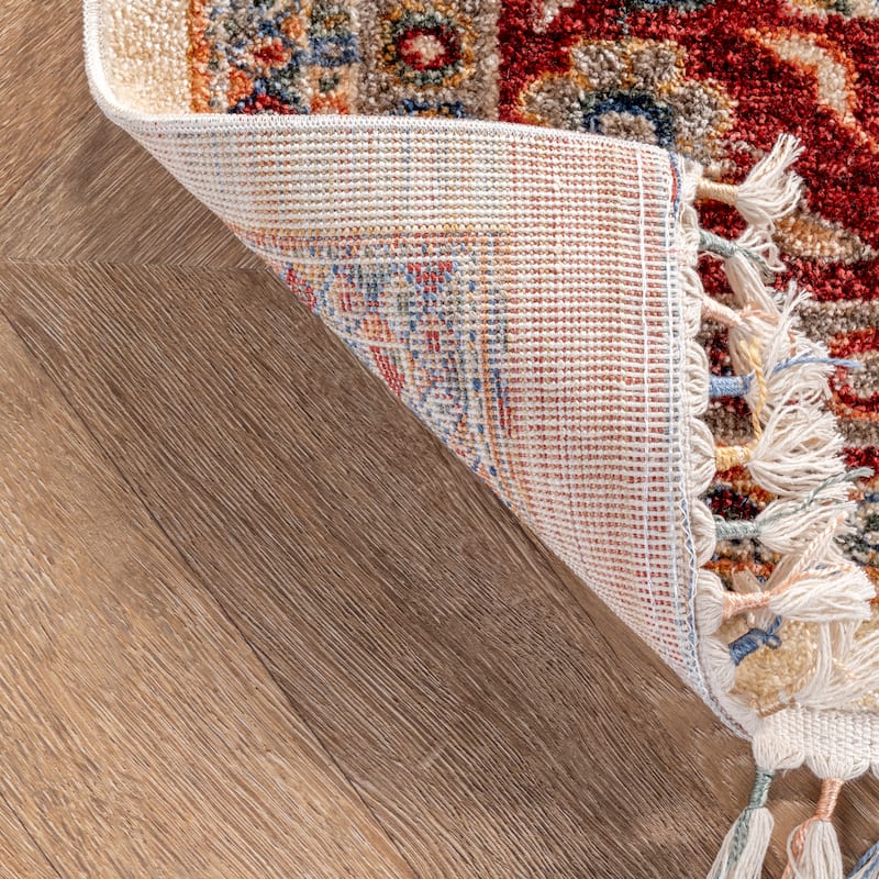 Nuloom Romee Medallion Tasseled Area Rug
