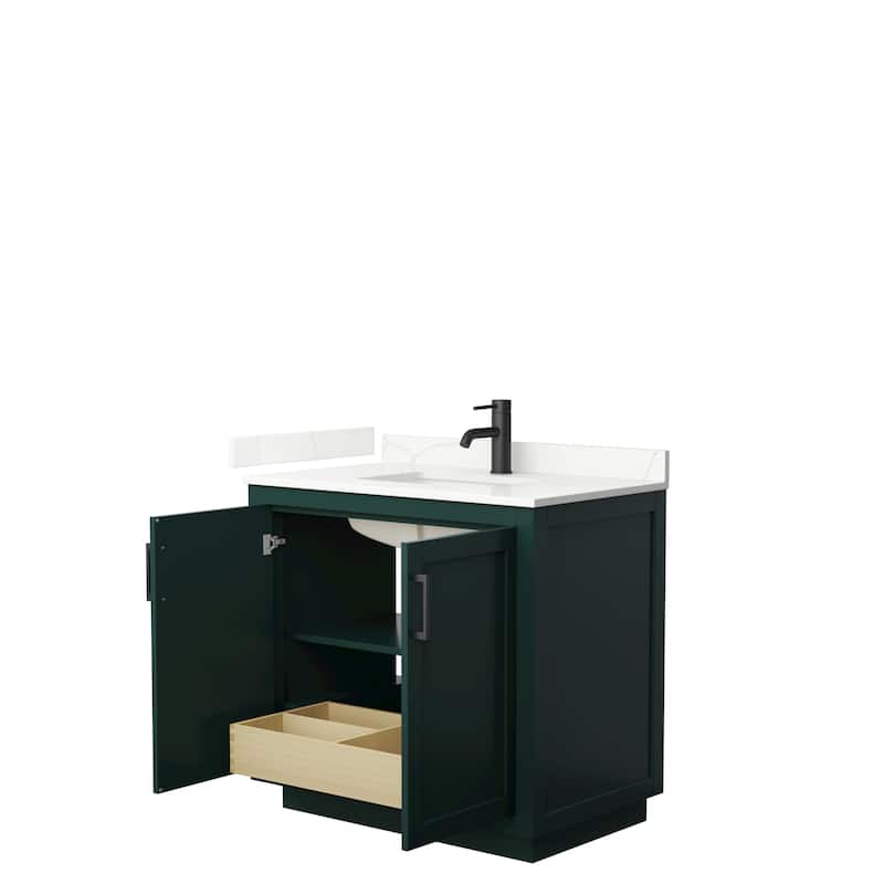 Miranda 36-inch Single Vanity, Quartz Top