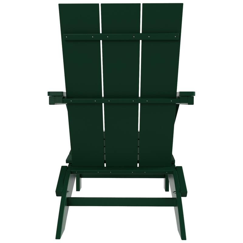 Shoreside Modern Poly Folding Eco-Friendly All Weather Adirondack Chair (Set of 8)