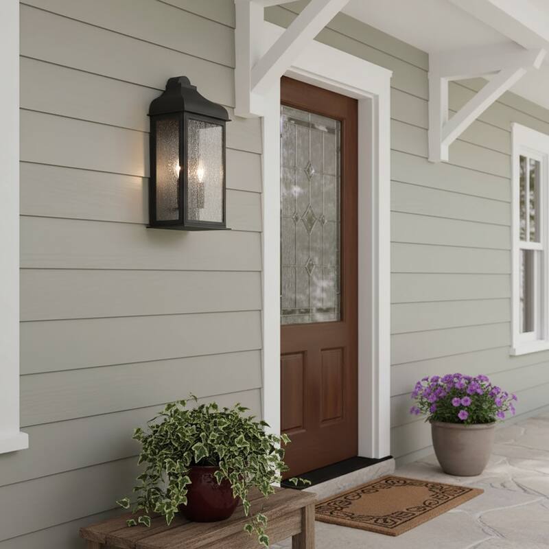 Artcraft Madrid - Outdoor Wall Sconce - Clear Glass Shade