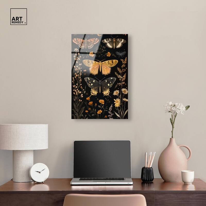Winged Visitors II Acrylic by Art Remedy, Ready to Hang