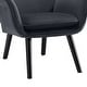 preview thumbnail 52 of 92, Upholstered Wingback Armchair Leisure Accent Chair, Single - 40.55" H x 28.34" W x 33.1" D