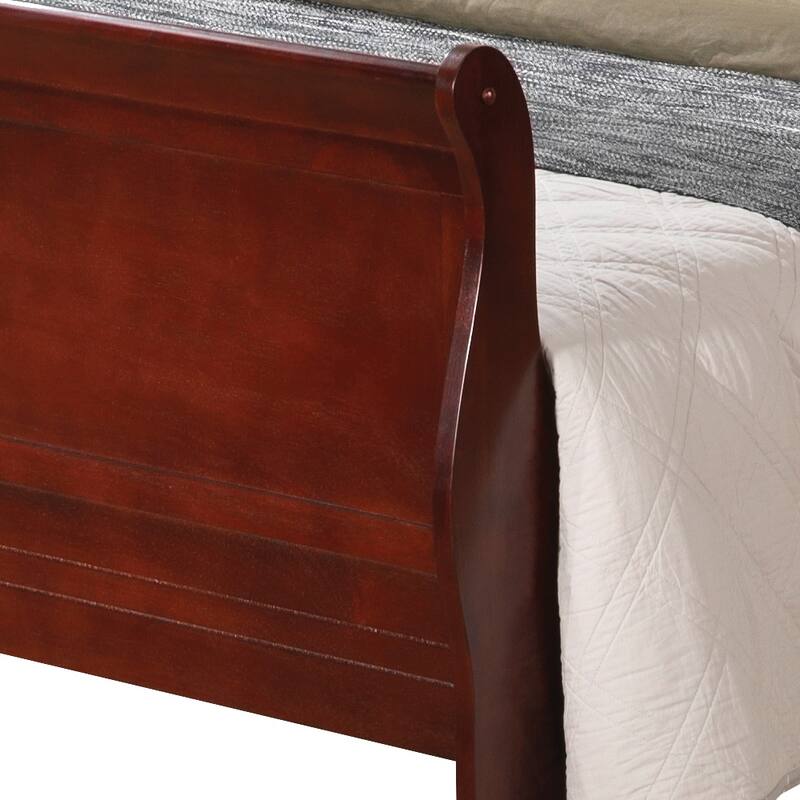 Traditional Full Bed with Cherry Finish, Durable Construction, and Generous Size for Comfort