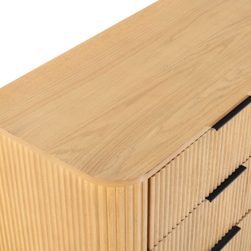 SAFAVIEH Couture Barrymore Reeded Wood 6-Drawer Dresser