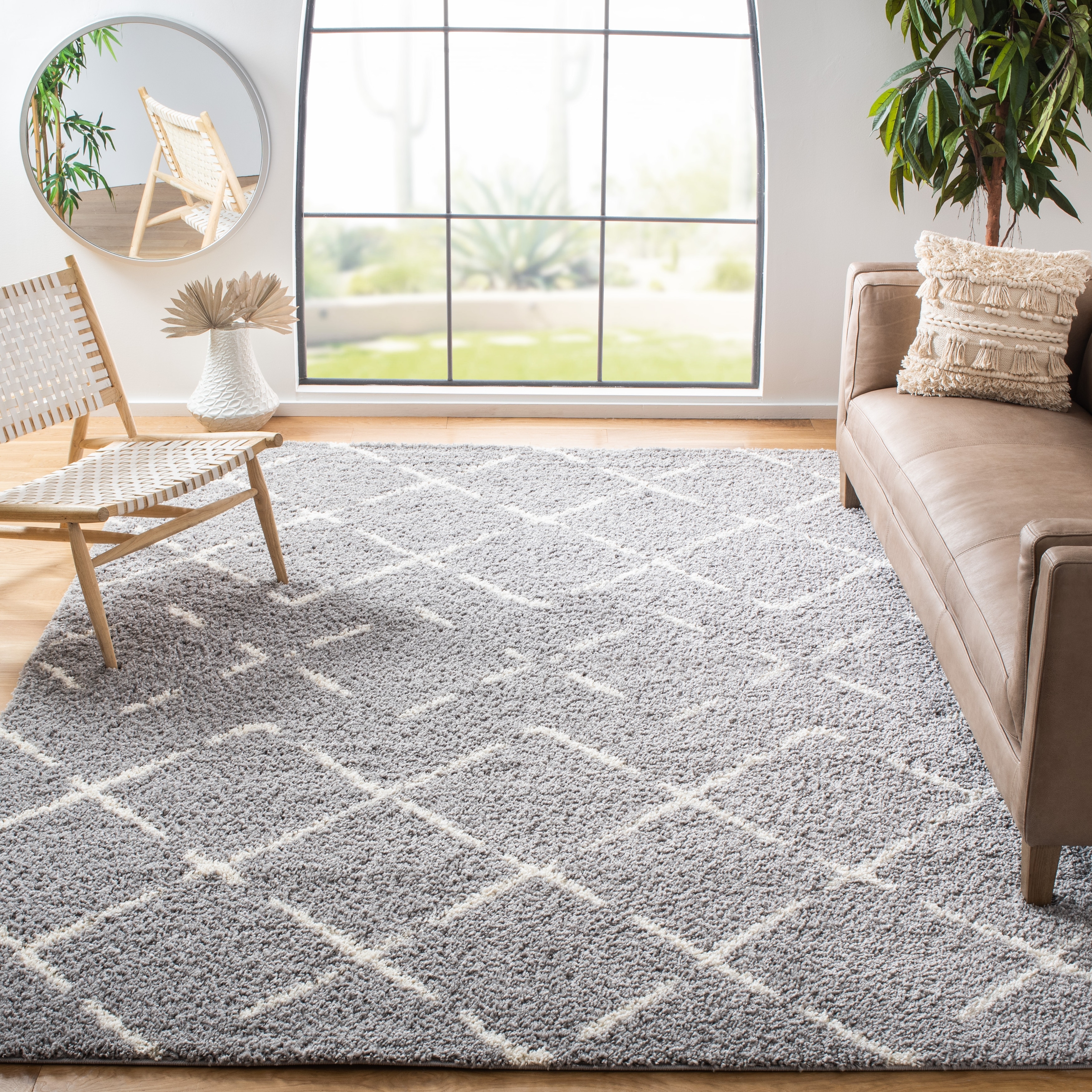 SAFAVIEH Arizona Shag Ghinwa 1.2-inch Thick Rug - On Sale