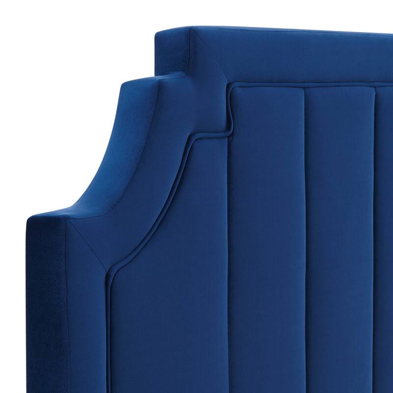 Alyona Channel Tufted Performance Velvet Twin Headboard - Overstock ...