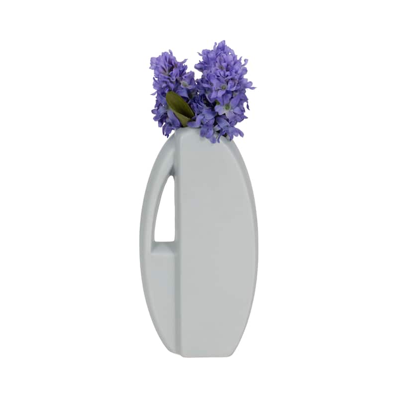 Sagebrook Home Artistic Ceramic Gray Watering Can Vase