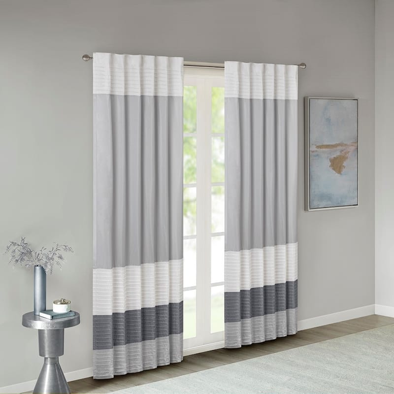 Polyoni Pintuck Curtain Panel