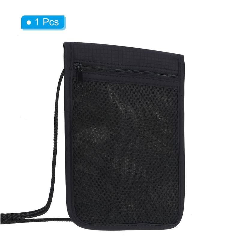 Neck Wallet Travel Pouch, RFID Blocking Travel Document Organizer